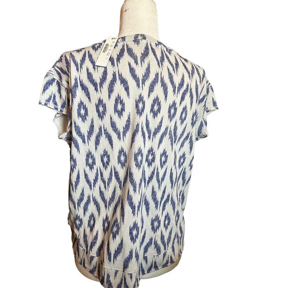 Sundry for J. Crew Ikat Print Short Sleeve Shirt Size Large NWT, Women's - Picture 4 of 7